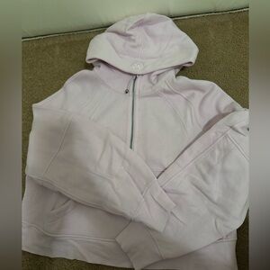 Lululemon Oversized Scuba 1/2 Zip in Light Pink